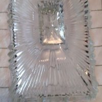 РЕТРО стъклен капак, релефен, правоъгълен, снимка 1 - Други - 38897106