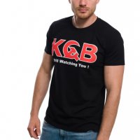Нова мъжка тениска с трансферен печат KGB, Комитетът за държавна сигурност, снимка 3 - Тениски - 29038848