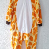 Гащеризон пижама жираф 7-8 години - НОВ, снимка 2 - Детски панталони и дънки - 42834686