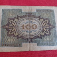 Райх банкнота  100 марки 1920г. Германия перфектна за колекционери 28299, снимка 8 - Нумизматика и бонистика - 37153286