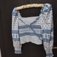 Нова блуза с бyфан ръкави  Shein, снимка 9 - Блузи с дълъг ръкав и пуловери - 42202371