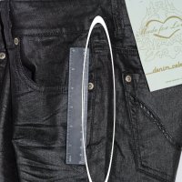 Черен памучен дамски 7/8 панталон Made for Loving - W31, снимка 5 - Панталони - 42509149