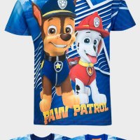 Блуза с къс ръкав за момче Пес Патрул, снимка 1 - Детски тениски и потници - 35510384