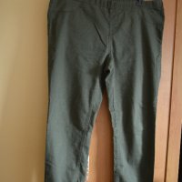 Дамски пролетно-есенен дънков панталон тип клин, маслено зелено, снимка 1 - Панталони - 42833596