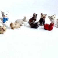 лот порцелан и керамика фигурки на котки, снимка 3 - Колекции - 40220862
