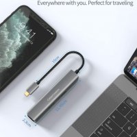 USB C хъб 6 в 1 CableCreation с 4K HDMI, Ethernet Gigabit порт, 3хUSB 3.0, снимка 4 - Други - 35109144