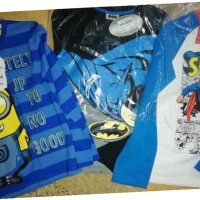 Нови блузки с батман супермен миньоните , снимка 2 - Детски Блузи и туники - 30817052