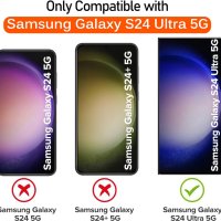Калъф ivoler за Samsung Galaxy S24 Ultra 5G 6.8” с 2 броя протектор за екран от закалено стъкло, снимка 2 - Калъфи, кейсове - 44277781
