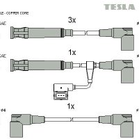 TESLA T176C - Кабели за свещи/запалителни кабели за BMW Е30, E36, E34, снимка 2 - Части - 44400479