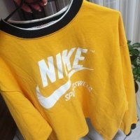 Nike Sportswear дамска жълта блуза овърсайз номер л м, снимка 16 - Блузи с дълъг ръкав и пуловери - 39571444