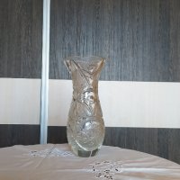 Гравирана кристална ваза, снимка 6 - Вази - 38965410