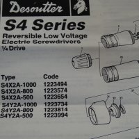 електромеханична отверка Desoutter S4X2A-500 Electric Screwdriver, снимка 11 - Отвертки - 37672748
