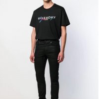 Мъжка тениска Givenchy Paris Embroidery Black XL, снимка 5 - Тениски - 26010301