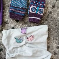 Зимен сет- шапки, шалове и ръкавици , снимка 4 - Шапки, шалове и ръкавици - 30939896