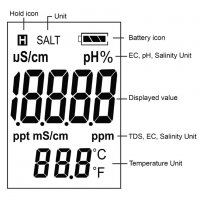 5-в-1 тестер за pH,TDS,EC, соленост, температура, WQM-303, снимка 6 - Други - 36747279