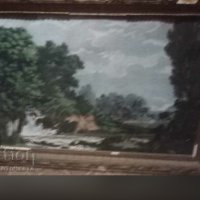 Стар Винеров гоблен в барокова рамка , снимка 4 - Антикварни и старинни предмети - 39710130