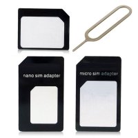 Преходник Адаптер Nano SIM към Micro SIM и Standart SIM card, снимка 5 - Кабели и адаптери - 9249628