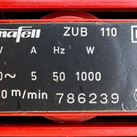 MAFELL ZUB 110 - Професионален двускоростен лентов шлайф 1000W, снимка 5 - Други инструменти - 44575458
