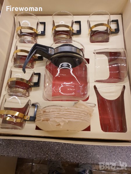 Сервиз за кафе/чай от стъкло тип "Йена". , снимка 1