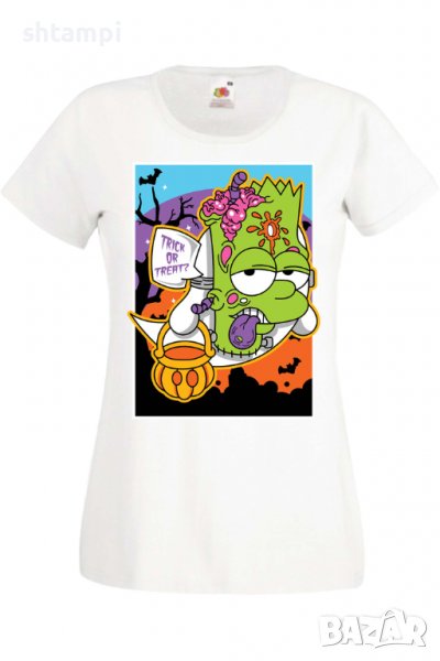 Дамска тениска The Simpsons Bart Simpson 02,Halloween,Хелоуин,Празник,Забавление,Изненада,Обичаи,, снимка 1