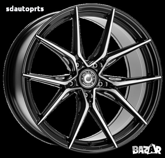 18" Джанти WRATH БМВ 5X120 BMW E46 E90 E92 F30 F31 F32 F36 F10 6 7 F01, снимка 1