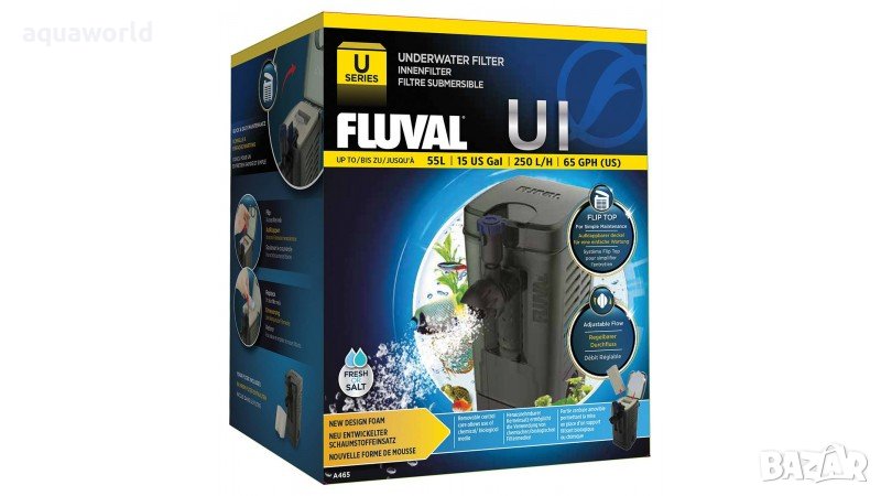 "Безплатна доставка "Вътрешен филтър Fluval U1, снимка 1