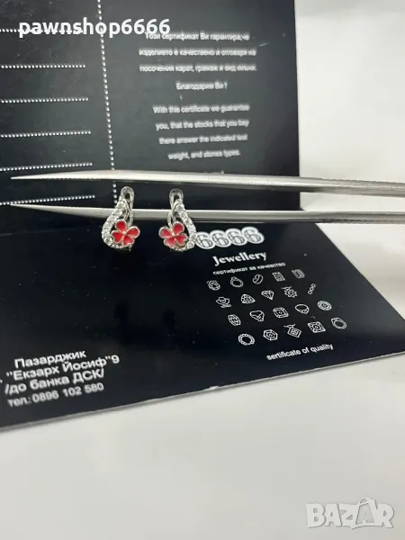 Сребърни обеци , снимка 1