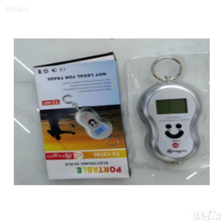 Преносим електронен кантар, до 50 кг, ръчен, снимка 1