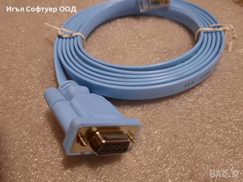 Cisco конзолен сериен кабел RJ45-DB9, снимка 1