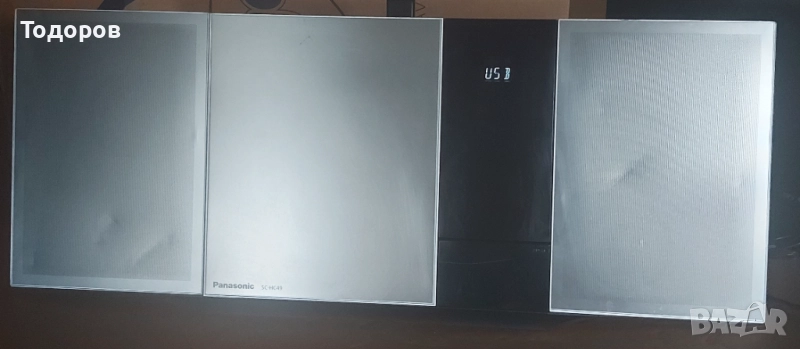 Panasonic SC-HC49,CD, USB, Bluetooth, Docking iPhone lightning, Сребрист, снимка 1