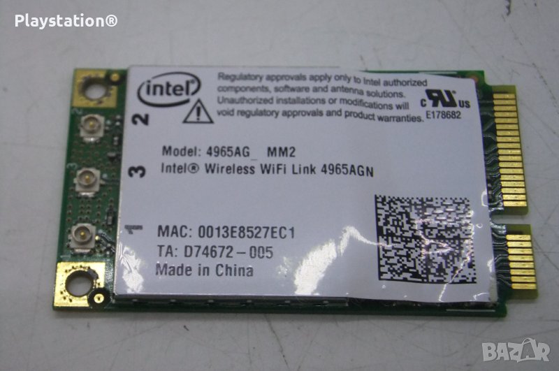 Wi-Fi карта: Intel 4965AG MM2 42T0875 802.11 A/G IBM Mini-PCI Lenovo, снимка 1