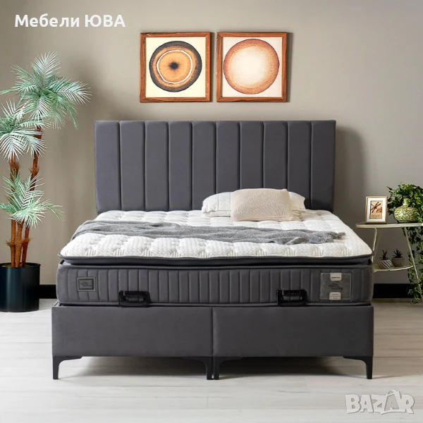 Тапицирани легла с метална конструкция!, снимка 1