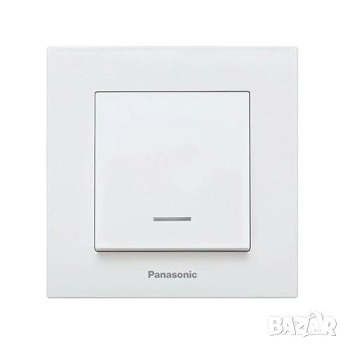 Девиаторен ключ Panasonic Karre Plus, 20 IP, 10A, 250VAC, Бял, снимка 1