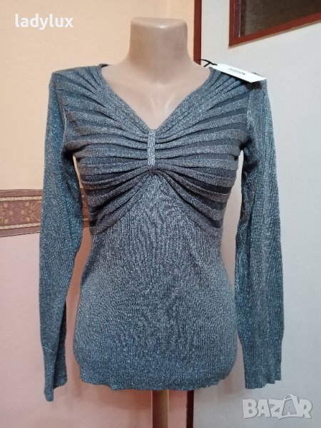 Soya, Нова Маркова Блуза с ламе, Размер S/M. Koд 2168, снимка 1