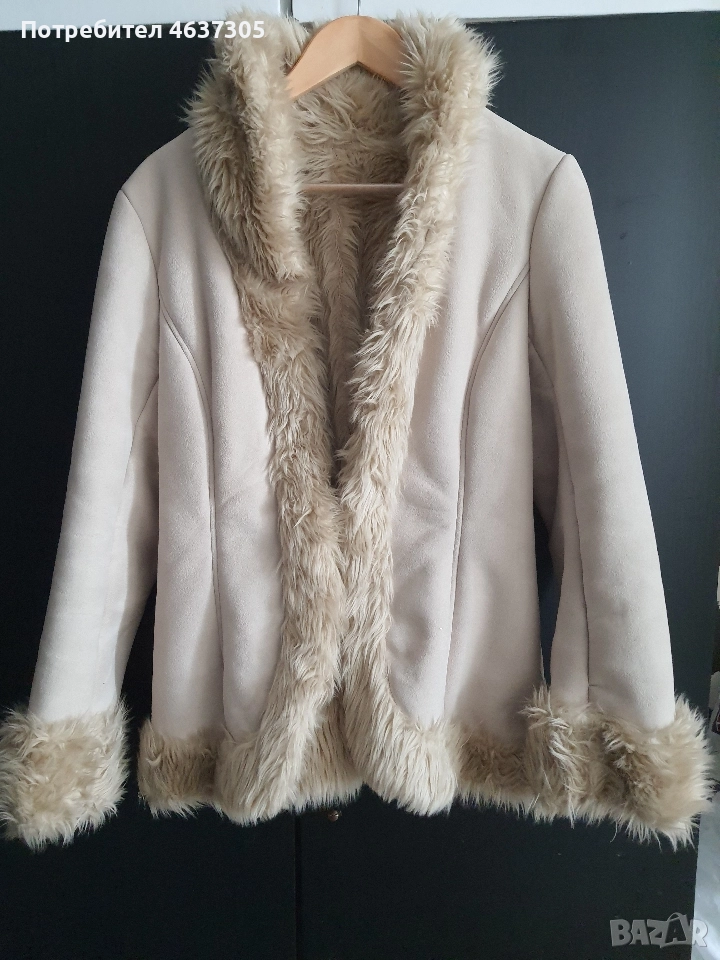 марков бежав кожух с косъм, снимка 1