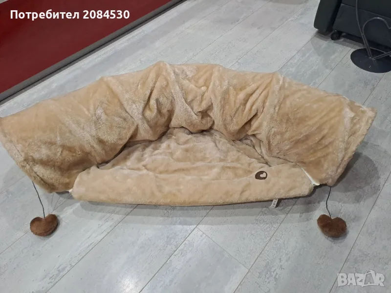 Тунел и легло с играчки за котка, снимка 1