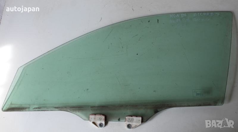 Предно ляво странично стъкло Хонда акорд 7 комби 05г Honda accord 7 2005, снимка 1