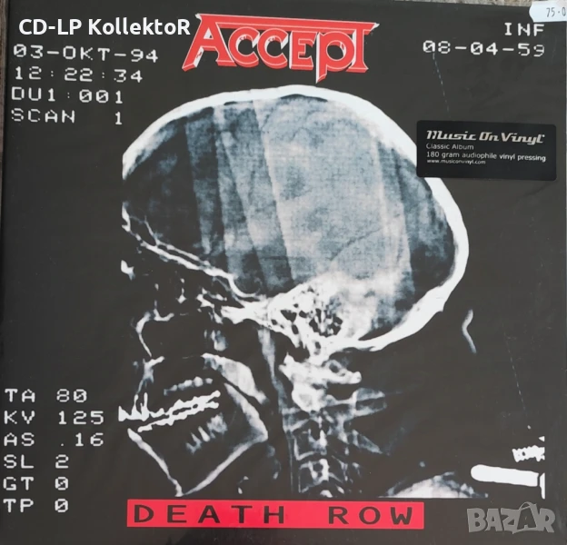 Нов Vinyl (Accept - Death Row), снимка 1