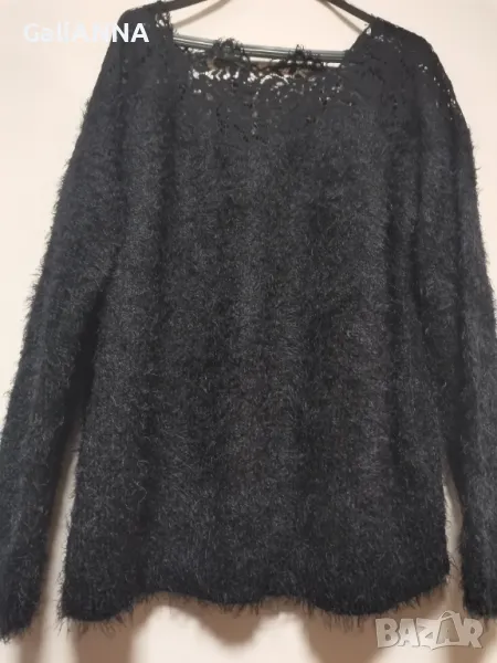 ПУХКАВ ПУЛОВЕР С БИЕ ДАНТЕЛА 2XL, снимка 1