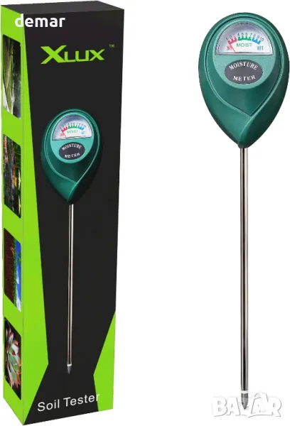 XLUX измервател на влажността на почвата, монитор за вода на растенията, не са необходими батерии, снимка 1