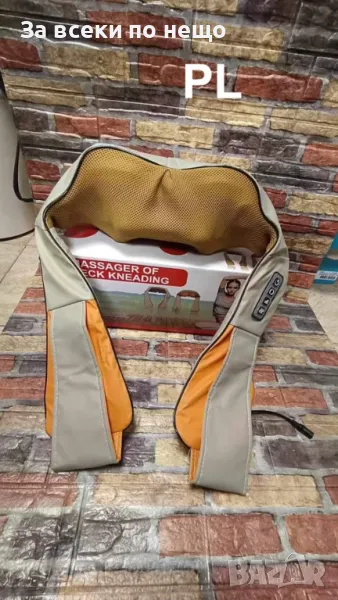 4D Шиацу масажор с 6 бутона, бежов, снимка 1