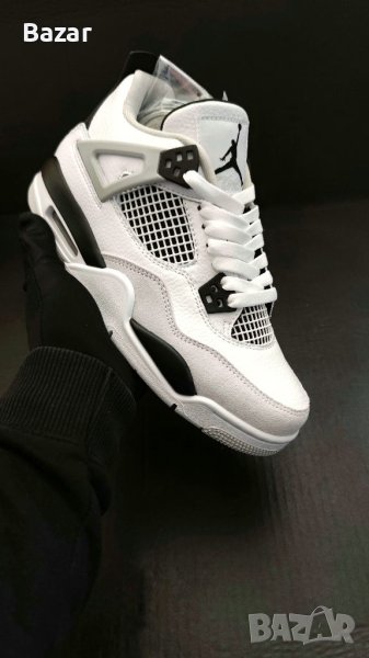 Nike Retro Jordan 4 Military Black White Panda Нови Оригинални Дамски Обувки Кецове Размер 36 Номер , снимка 1