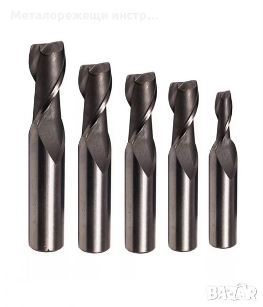 Фрези канални с 2 пера за метал HSS DIN 327 с цилиндрична опашка от Ф2 до Ф32 , снимка 1