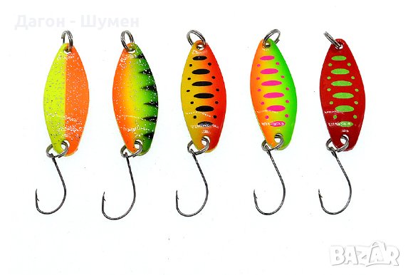 Комплект от 5 бр. клатушки - 3.5 гр./4.5 см. , снимка 1