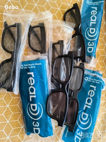 3d очила нови real 3 d, снимка 1