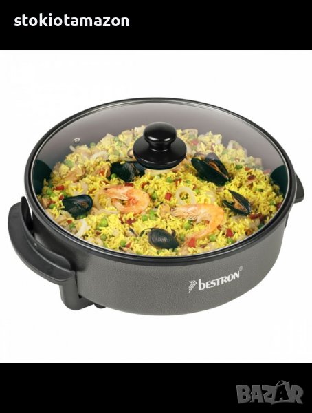   Мултифункционален тиган за готвене Bestron AHP1800z, 1800W, Диаметър 40 см, снимка 1