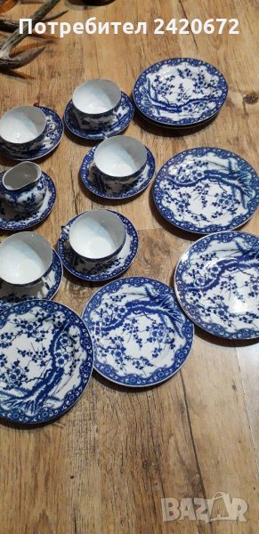 Японски  костен  порцелан сервиз, снимка 1