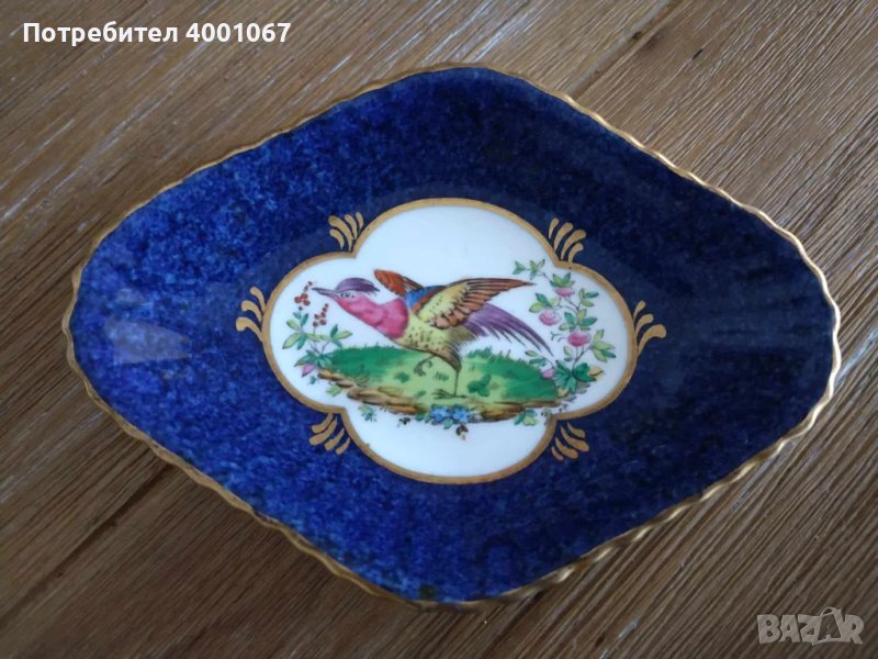 старинна порцеланова чинийка, снимка 1