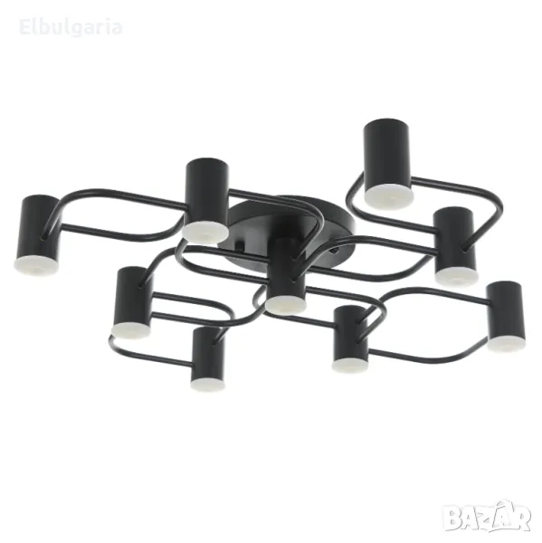 Плафон atom, черен, led 9x5w, 3000k-4000k-6000k, 2186/9 bk, снимка 1