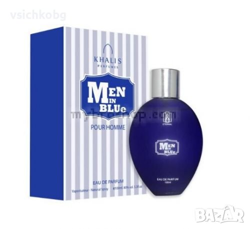 Луксозен арабски парфюм MEN in BLUE от KHALIS PERFUMES  100 мл аромат за  мъже. Ориенталски аромат 0, снимка 1